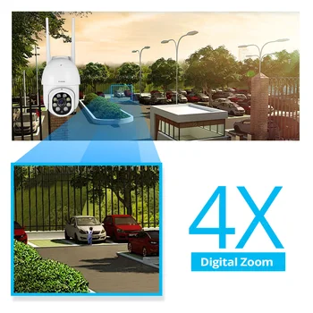 Fuers 3tk 3MP PTZ WiFi Traadita IP Kaamera Väljas Home Security 4X Digital Zoom 2MP Speed Dome Kaamera CCTV Video Valve