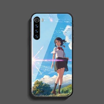 Sinu Nimi Jaapani Anime Telefon Karastatud Klaasi Puhul Kaas Xiaomi Redmi Lisa 7 7A 8 8T 9 9S 9A 10 K20 K30 Ultra Pro