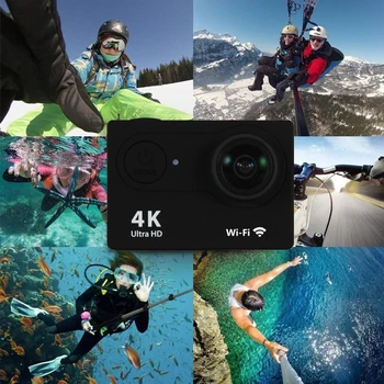 Action Kaamera Ultra HD 4K/30fps WiFi 2.0