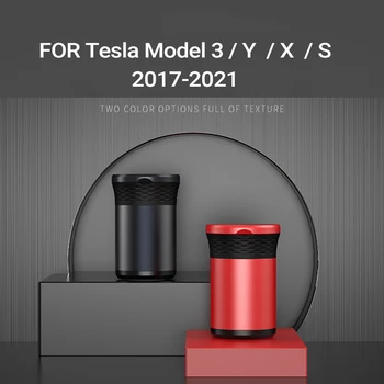 TEY Mudel Y Auto Sigareti Suitsu Omanik Tesla Model 3 2021 Tarvikud LED Sinine Valgus S Mudel Model X Tuhatoosi Teenetemärgi UUS