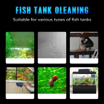 Akvaariumi Kala Tank Magnet Puhas Pintsel Klaas Hõljuvad Vetikad Kaabits Kõver Glass Cleaner Skraberi Vahend, Aknapesu Magnet