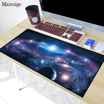 Mairuige Sci-Fi Planeedi Ruumi Muster Mängude Office PC Sülearvuti Looduslik Kummi-Non-Slip Suur Lockedge Mouse Pad XL XXL