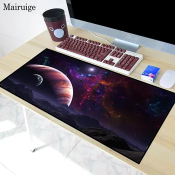 Mairuige Sci-Fi Planeedi Ruumi Muster Mängude Office PC Sülearvuti Looduslik Kummi-Non-Slip Suur Lockedge Mouse Pad XL XXL