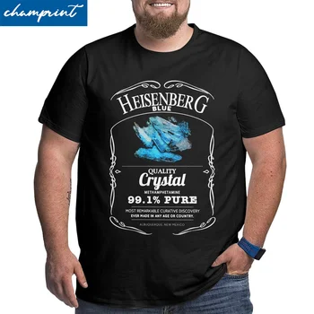Meeste T-Särk Heisenberg Sinine 99.1% Puhas Breaking Bad Suur Pikk Tee Särk ümber Kaela Riided Suur Suurus 4XL 5XL 6XL T-Särgid