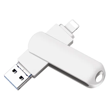 OTG USB Flash Drive 3 in 1 Välk Pen Drive 128GB Usb 256GB Flash iPhone USB 3.0 Flash Memoria Kinni Ühilduvad Apple iPad PC