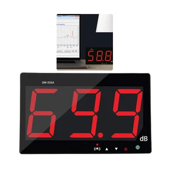 SW-525A müramõõturi Tester 30-130db Suure Ekraaniga LCD Display Wall Hanging Tüüp Detsibelli Müra Mõõtmise Tester Alarm