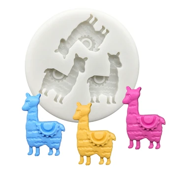 Alpaca Silikoon Sugarcraft Cupcake Küpsetamine Hallituse Fondant Kook Dekoreerimiseks Vahendid