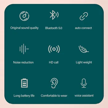 Traadita Kõrvaklappide Bluetooth-ühilduva Veekindel Sport Kõrvaklapid Müra Vähendamise Earbuds Touch Control Peakomplekt LED Lenovo XT91