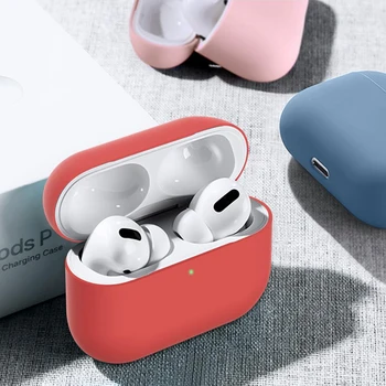 Silikoon Kaitsja puhul Airpods Pro Wireless Bluetooth Õhu Kaunad pro 3 Fundas Pehme Kõrvaklappide Puhul Apple Airpods Pro