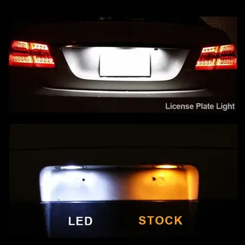 8pcs 2017 2018 2019 Nissan Leaf ZE1 Valge Canbus vigadeta Salongi LED Pirn Kaart Dome Katus Light Kit Tarvikud Auto Lamp