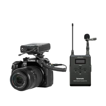 Saramonic UwMic15 UHF Kanal 16 Isotroopne Traadita Lavalier Mikrofoni Süsteem DSLR Camra Videokaamera Canon, Nikon DSLR