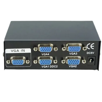 2017 Uusim 150MHz 4 Port, Monitori Lüliti, VGA-SVGA Video Splitter Kasti Adapter USB Powered