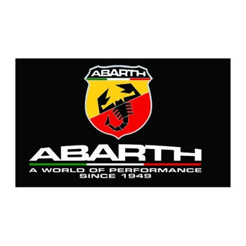 90x150cm 120x180cm Fiat Abarth Auto Lipu Kaunistamiseks