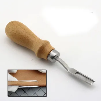 Nahk Käsitöö-Tööriistad DIY Puidust Käsitsi valmistatud prantsuse Stiilis Nahast Äär Beveler Lõikamine Kaapimis Korrastamist Nahast lõikeriistaks