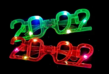 10tk LED Helenduvad Valgust Prillid 2022 Silma Kandma Sünnipäeva Poiss Tüdruk Täiskasvanute Uue Aasta Neoon Pool Öösel Baar Klubi Tarvikud