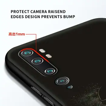 Eest Xiaomi Mi Poco X3 NFC-10T Pro 9T M3 Märkus 10 Lite Telefoni Juhul F3 11 F1 CC9 A2 9 Pehme Must tagakaas Hoiatus Kleebised Kest