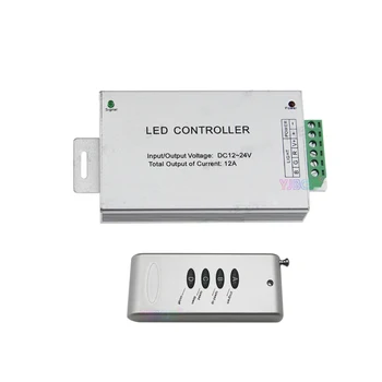 DC12~24V 12A 24A 30A 4 klahvi RGB LED Kontroller RF Wireless Kontrolli Lüliti, Tasuta Shipping