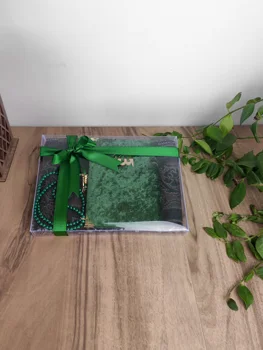 3 Tükki Islami Gift Set - Yasin Raamat, Palve Vaipa Roosipärja Set - Moslemi Gift Set-Pulm Palve Vaipa Komplekt