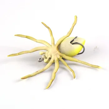 1tk Spider Pehme Sööt 8cm 6.7 g Silikoon Sööt Kunstlik Softbait Landid Weedless Kalapüügi Peibutis Realistlik Disain