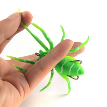 1tk Spider Pehme Sööt 8cm 6.7 g Silikoon Sööt Kunstlik Softbait Landid Weedless Kalapüügi Peibutis Realistlik Disain