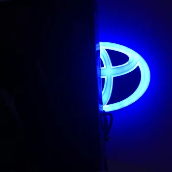 4D Auto Logo Embleem LED Tagumine Auto Logo Külma Valgusega Lamp Sobib Toyota LOGO Muutmine Teenetemärgi