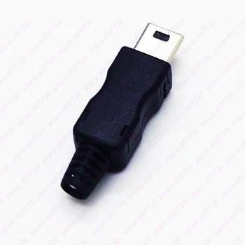 10Sets Mini-USB Male-Liides ( 4 in 1 )Mees Mini USB Pesa 2.0 5PIN Pistiku Pesa Plastikust Kate, Saba Jaoks Erinevaid DIY