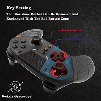 Juhtmevaba mängukontroller PS4 Eliit/Slim/Pro Konsool Dualshock 4 Gamepad Juhtkangid 4 Programmeeritavat Nuppu Funktsioonid