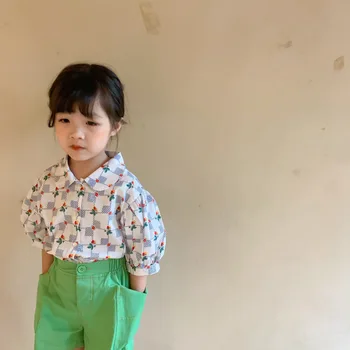 Tüdrukud, puuvill, värviline lahtised püksid suvel lapsed serval suur taskutega vabaaja püksid korea stiilis põhjad