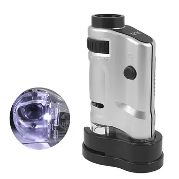 Mini-Mikroskoop, Pihuarvutite Kaasaskantava Mikroskoobiga Koos LED Valgus 20X-40X Suurendus Tasku Mikroskoop, Luup Luup Klaas