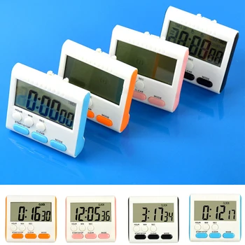 24H Luksus Magnet LCD Digitaalne Ekraan Köök Toiduvalmistamis Suur Taimer Kokkupandav seista Valju Alarmi Count-Down Up Kell kichen vahendid