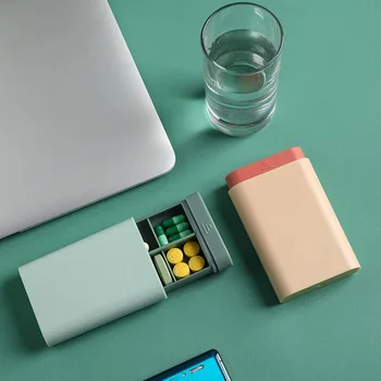 1TK Mood Kaasaskantav Põhjamaade Stiilis Pill Box Tablett pilleri karp Dispenser Meditsiin Kastid Serveerimiseks esmaabivahendite Komplekt Korraldaja