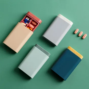 1TK Mood Kaasaskantav Põhjamaade Stiilis Pill Box Tablett pilleri karp Dispenser Meditsiin Kastid Serveerimiseks esmaabivahendite Komplekt Korraldaja