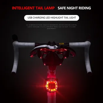 Jalgratta Tagumine Tuli Pack 2 Ultra Bright Usb Laetav, Veekindel Ohutuse Ledlights Intensiivsusega Tuled Jalgratta Led Lamp Kõrge Qua