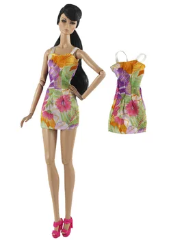 1/6 Võluv Lilleline Varrukateta Kleit Nuku Riided Barbie Mannekeeni Riided Beachwear Sundress Vestidos 11.5