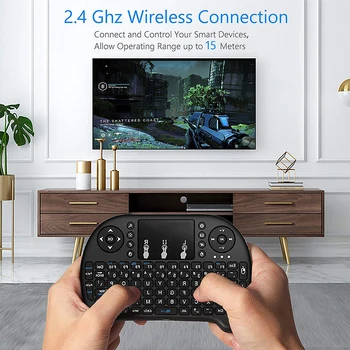 I8 Mini Wireless Klaviatuur 2,4 GHz vene inglise Versiooni Air Hiir Touchpad Sülearvuti Android TV Box PC