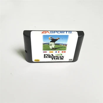 PGA European Tour - USA Kaas Koos Retail Box 16 Bit MD Mäng Kaardi jaoks Sega Megadrive Genesis Video Mängu Konsool
