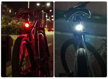 LED SABA Ees või Taga Valgus FLASH MODE Mountain Bike Veekindel Särav Mini LED Jalgratta Saba Kerge Usb Laetav TSLM1