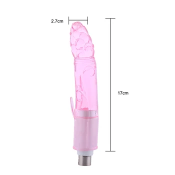 Mini dildo jaoks 3XLR sugu masina kinnitus Lilled peaga G-punkti Stimuleerida anal dildo Pikkus 17cm 2.7 cm Laius Tupp väike dildo