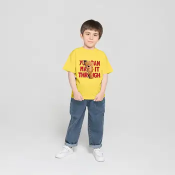 Armas loom karu print T-särk laste kingitus kandma lühikese varrukaga T-särk o-kaeluse armsad riided 4-14t Suvel laste multikas clo