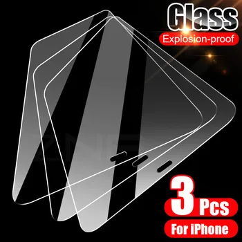 3tk Karastatud Klaas iPhone 7 8 6 6s Plus SE 2020 Screen Protector For iPhone 12 11 Pro X-XR, XS Max 12 Mini kaitseklaas