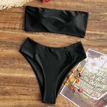 Peachtan Tahke bikiinid komplekti Bandeau supelrõivad naiste Sexy 2 tükki set ujumistrikoo trikoo naine suplejaid rannas kanda biquini 2021