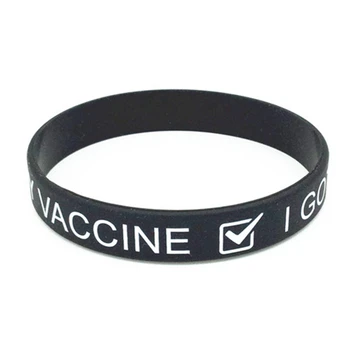 Silikoon Vaktsineeritud Wristbands Sain Vaktsineerimise Dekoratiivsed Käevõrud Julgustada Rahvatervise Elastne
