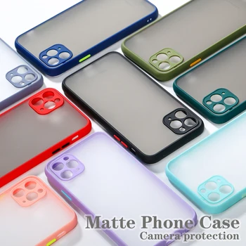 Disain-Off Ow Luksus brändi Telefon Case For iphone 12 11 8 7 plus mini x xs xr pro max matt läbipaistev valge kate