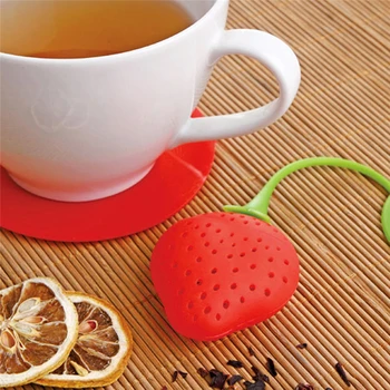 Maasika Silikoon Tea Maker Kasulik Kaasaskantav Candy Filter Kott Tee Kurn Sugulaste Pool, Kingitused, Köök Tööriistad
