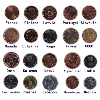 60 münti Erinevatest Riikidest , Päris Ehtne Originaal Mündi , riik kollektsiooni Euro-Aasia-Aafrika-Ameerika kogumise kingitus