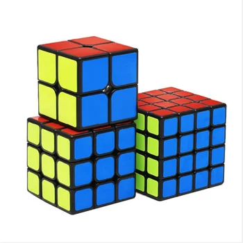 QiYi kinkekarbis Magic Cube 2x2 3x3 4x4 Viltune Kuubikud Peegel Maple Leaf Dodecahedron Püramiid Kiirus Puzzle Haridus Mänguasjad 8-osaline Komplekt