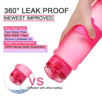 Zounich 400ml roosa väljas sport pudel valgu shaker termosed laste vesi jahedam borraccia gourde BPA vaba materjal ohutus