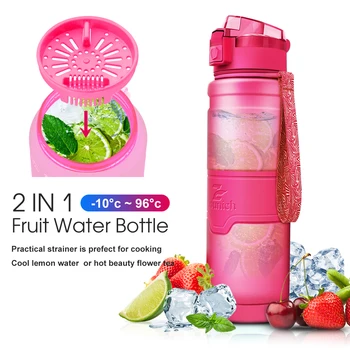 Zounich 400ml roosa väljas sport pudel valgu shaker termosed laste vesi jahedam borraccia gourde BPA vaba materjal ohutus