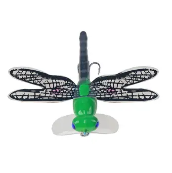 6 värvi kalapüügi tarvikud Dragonfly kalapüügi peibutis simulatsiooni kunstlik sööt 7,5 cm/6g veepinna popper kalapüük