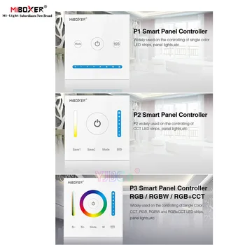 Miboxer Smart Touch Panel Juhitava Dimm/CT/RGB/RGBW/RGB+CCT LED Valgus Töötleja 2.4 G wireless Remote Milight
